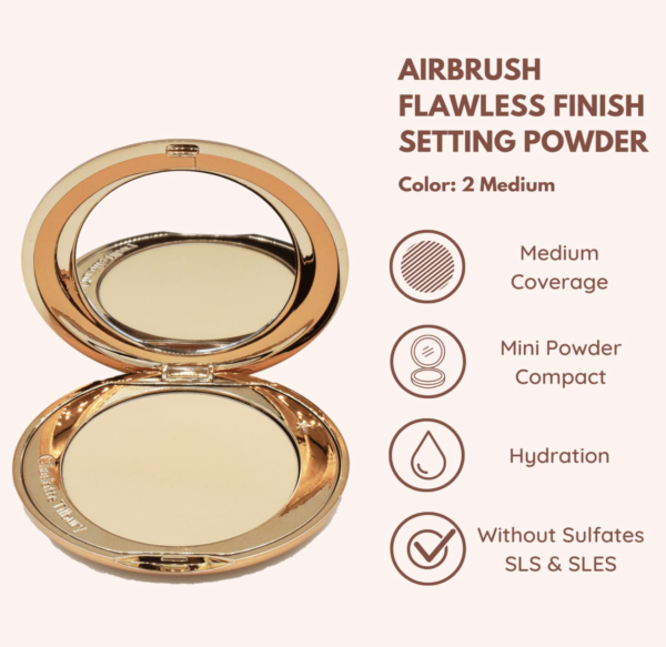 Charlotte Tilbury Airbrush Flawless Finish Refillable - Medium(8g) - Image 2